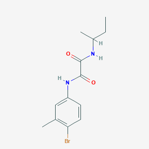 molecular formula C13H17BrN2O2 B4013778 N-(4-bromo-3-methylphenyl)-N'-(butan-2-yl)ethanediamide 