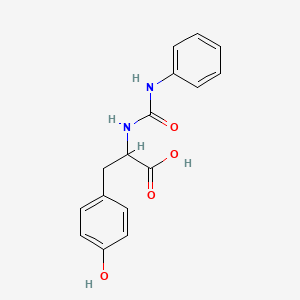 molecular formula C16H16N2O4 B4013840 N-(anilinocarbonyl)tyrosine 