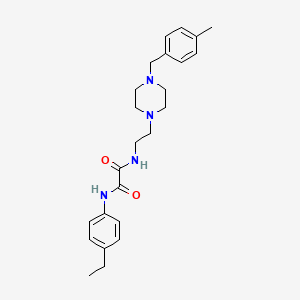 molecular formula C24H32N4O2 B4013859 N'-(4-ETHYLPHENYL)-N-(2-{4-[(4-METHYLPHENYL)METHYL]PIPERAZIN-1-YL}ETHYL)ETHANEDIAMIDE 
