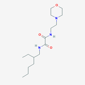 molecular formula C16H31N3O3 B4014526 N-(2-ethylhexyl)-N'-[2-(morpholin-4-yl)ethyl]ethanediamide 