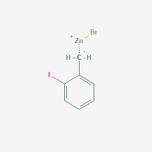 molecular formula C7H6BrIZn B040146 2-Iodobenzylzinc bromide CAS No. 117269-71-3