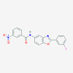 molecular formula C20H12IN3O4 B401516 N-[2-(3-iodophenyl)-1,3-benzoxazol-5-yl]-3-nitrobenzamide 