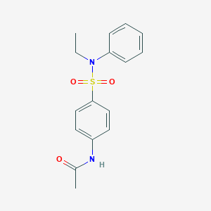molecular formula C16H18N2O3S B401554 N-[4-[ethyl(phenyl)sulfamoyl]phenyl]acetamide CAS No. 101289-22-9