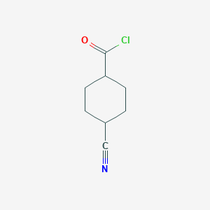 molecular formula C8H10ClNO B040158 4-Cyanocyclohexanecarbonyl chloride CAS No. 121487-73-8