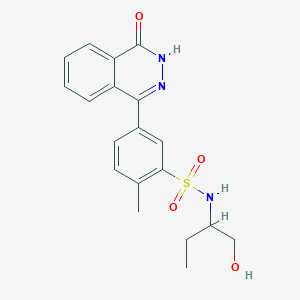 molecular formula C19H21N3O4S B4015801 N-(1-hydroxybutan-2-yl)-2-methyl-5-(4-oxo-3,4-dihydrophthalazin-1-yl)benzenesulfonamide 
