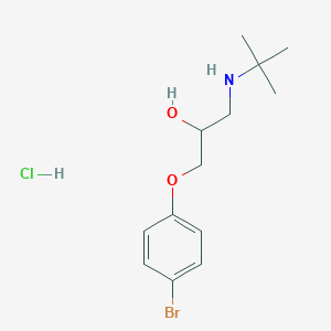 molecular formula C13H21BrClNO2 B4015903 1-(4-bromophenoxy)-3-(tert-butylamino)propan-2-ol Hydrochloride 