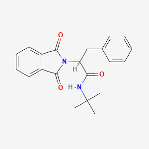 molecular formula C21H22N2O3 B4016131 N-TERT-BUTYL-2-(1,3-DIOXO-2,3-DIHYDRO-1H-ISOINDOL-2-YL)-3-PHENYLPROPANAMIDE 