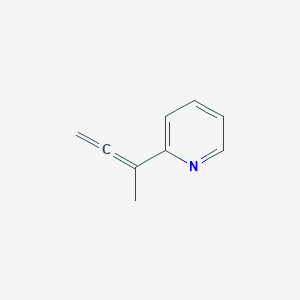 molecular formula C9H9N B040169 Pyridine,2-(1-methyl-1,2-propadienyl)-(9ci) CAS No. 113985-40-3