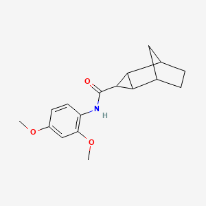 molecular formula C17H21NO3 B4016945 N-(2,4-dimethoxyphenyl)tricyclo[3.2.1.02,4]octane-3-carboxamide 