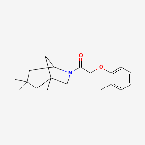 molecular formula C20H29NO2 B4017023 2-(2,6-Dimethylphenoxy)-1-(1,3,3-trimethyl-6-azabicyclo[3.2.1]oct-6-yl)ethanone 