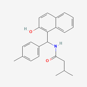 molecular formula C23H25NO2 B4017059 N-[(2-hydroxynaphthalen-1-yl)-(4-methylphenyl)methyl]-3-methylbutanamide 