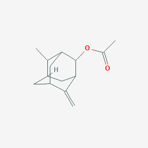 molecular formula C14H20O2 B040176 4-Methyl-8-methyleneadamantan-2-yl acetate CAS No. 122760-85-4