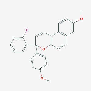 B401782 3-(2-fluorophenyl)-8-methoxy-3-(4-methoxyphenyl)-3H-benzo[f]chromene CAS No. 152151-55-8