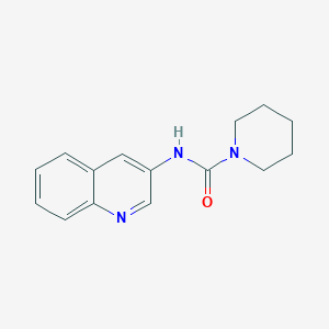 molecular formula C15H17N3O B4017980 N-(quinolin-3-yl)piperidine-1-carboxamide 