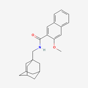 molecular formula C23H27NO2 B4018256 N-[(ADAMANTAN-1-YL)METHYL]-3-METHOXYNAPHTHALENE-2-CARBOXAMIDE 