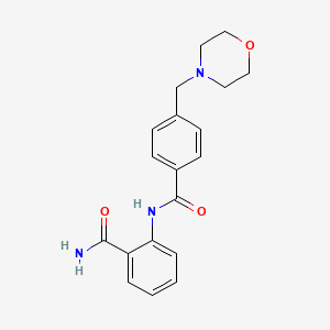 molecular formula C19H21N3O3 B4019220 N-(2-carbamoylphenyl)-4-(morpholin-4-ylmethyl)benzamide 