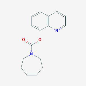 molecular formula C16H18N2O2 B4019469 Quinolin-8-yl azepane-1-carboxylate 