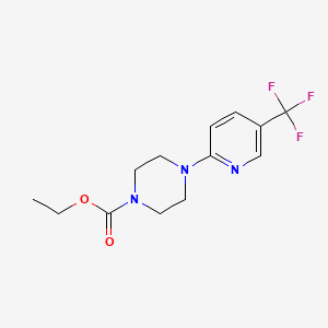 molecular formula C13H16F3N3O2 B4019475 ethyl 4-[5-(trifluoromethyl)pyridin-2-yl]piperazine-1-carboxylate CAS No. 385404-03-5