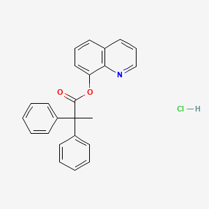 molecular formula C24H20ClNO2 B4019736 Quinolin-8-yl 2,2-diphenylpropanoate;hydrochloride 