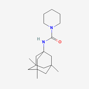molecular formula C19H32N2O B4019891 N-(3,5,7-trimethyl-1-adamantyl)piperidine-1-carboxamide 