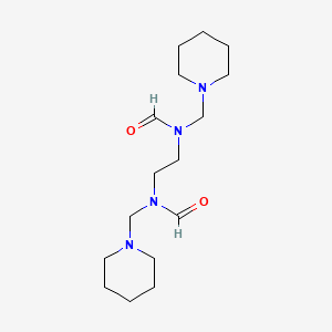 molecular formula C16H30N4O2 B4020027 N-[2-[formyl(piperidin-1-ylmethyl)amino]ethyl]-N-(piperidin-1-ylmethyl)formamide 