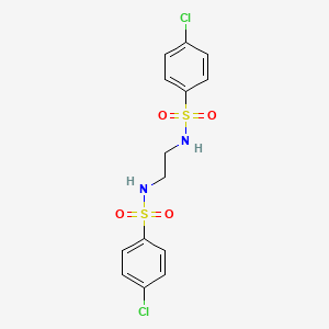 molecular formula C14H14Cl2N2O4S2 B4020124 N,N'-ETHYLENEBIS(4-CHLOROBENZENESULFONAMIDE) 