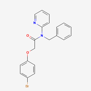 molecular formula C20H17BrN2O2 B4020229 N-benzyl-2-(4-bromophenoxy)-N-pyridin-2-ylacetamide 