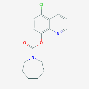 molecular formula C16H17ClN2O2 B4020274 (5-chloroquinolin-8-yl) azepane-1-carboxylate 