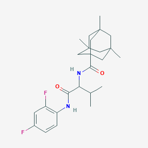molecular formula C25H34F2N2O2 B4020287 AGN-PC-0KMS7D CAS No. 483968-35-0
