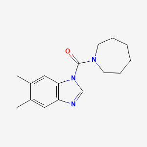 molecular formula C16H21N3O B4020379 Azepan-1-yl-(5,6-dimethyl-benzoimidazol-1-yl)-methanone 