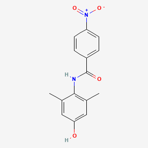 molecular formula C15H14N2O4 B4020499 N-(4-hydroxy-2,6-dimethylphenyl)-4-nitrobenzamide 