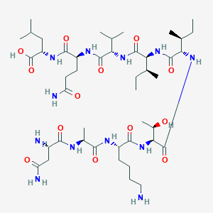 molecular formula C45H82N12O13 B040205 Naktiivql nanopeptide CAS No. 119980-12-0