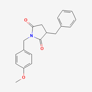 molecular formula C19H19NO3 B4020868 3-benzyl-1-[(4-methoxyphenyl)methyl]pyrrolidine-2,5-dione 