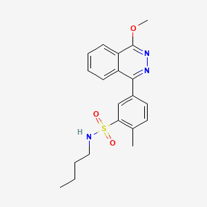 molecular formula C20H23N3O3S B4021177 N-butyl-5-(4-methoxyphthalazin-1-yl)-2-methylbenzenesulfonamide 