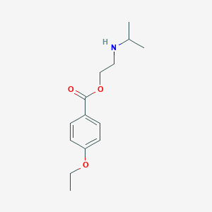 molecular formula C14H21NO3 B040212 4-Ethoxybenzoic acid 2-(isopropylamino)ethyl ester CAS No. 123354-93-8