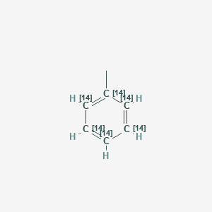 molecular formula C7H8 B040216 Methyl(1,2,3,4,5,6-14C6)cyclohexatriene CAS No. 115760-59-3