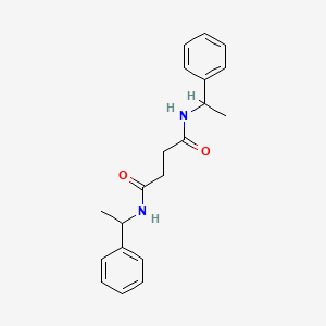 molecular formula C20H24N2O2 B4021650 N,N'-bis(1-phenylethyl)butanediamide 