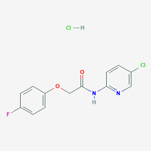 molecular formula C13H11Cl2FN2O2 B4021743 N-(5-chloropyridin-2-yl)-2-(4-fluorophenoxy)acetamide;hydrochloride 
