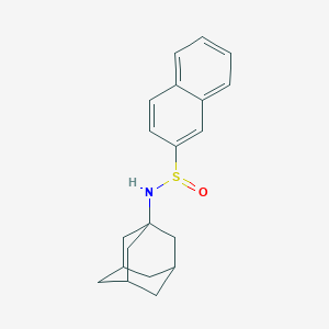 molecular formula C20H23NOS B4021766 N-(1-adamantyl)naphthalene-2-sulfinamide 