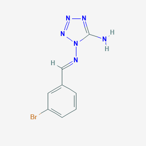 molecular formula C8H7BrN6 B402191 N'-(3-Bromobenzyliden)-tetrazole-1,5-diamine CAS No. 331431-12-0