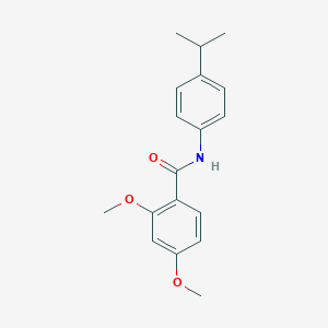 molecular formula C18H21NO3 B402235 N-(4-isopropylphenyl)-2,4-dimethoxybenzamide 