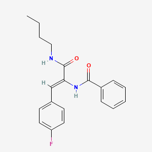 molecular formula C20H21FN2O2 B4022391 N-[(Z)-3-(butylamino)-1-(4-fluorophenyl)-3-oxoprop-1-en-2-yl]benzamide 