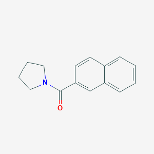 molecular formula C15H15NO B402251 Naphthalen-2-yl(pyrrolidin-1-yl)methanone 