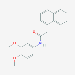 molecular formula C20H19NO3 B402255 N-(3,4-dimethoxyphenyl)-2-naphthalen-1-ylacetamide CAS No. 585523-36-0