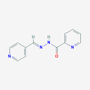 molecular formula C12H10N4O B402265 N-[(E)-pyridin-4-ylmethylideneamino]pyridine-2-carboxamide CAS No. 15017-22-8