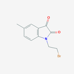 molecular formula C11H10BrNO2 B040228 1-(2-Bromoethyl)-5-methylindoline-2,3-dione CAS No. 113577-95-0