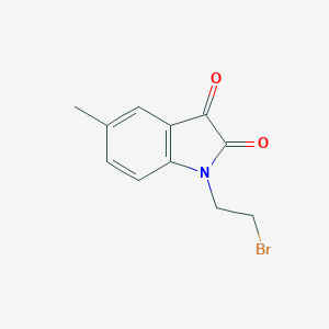 molecular formula C11H10BrNO2 B040228 1-(2-bromoethyl)-5-methyl-1H-indole-2,3-dione CAS No. 113577-95-0