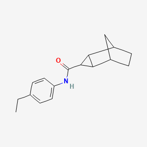 molecular formula C17H21NO B4022866 N-(4-ethylphenyl)tricyclo[3.2.1.02,4]octane-3-carboxamide 