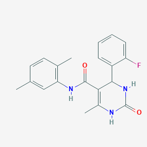 molecular formula C20H20FN3O2 B4023161 N-(2,5-dimethylphenyl)-4-(2-fluorophenyl)-6-methyl-2-oxo-1,2,3,4-tetrahydropyrimidine-5-carboxamide 