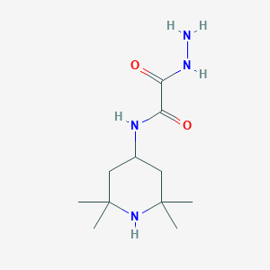 molecular formula C11H22N4O2 B040234 Oxo-((2,2,6,6-tetramethylpiperidin-4-yl)amino)carbonylacetohydrazide CAS No. 122035-71-6
